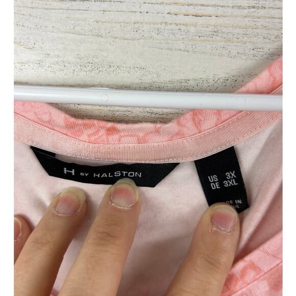 Halogen womens plus 3x long sleeve soft pink blouse new pull over - Picture 4 of 5